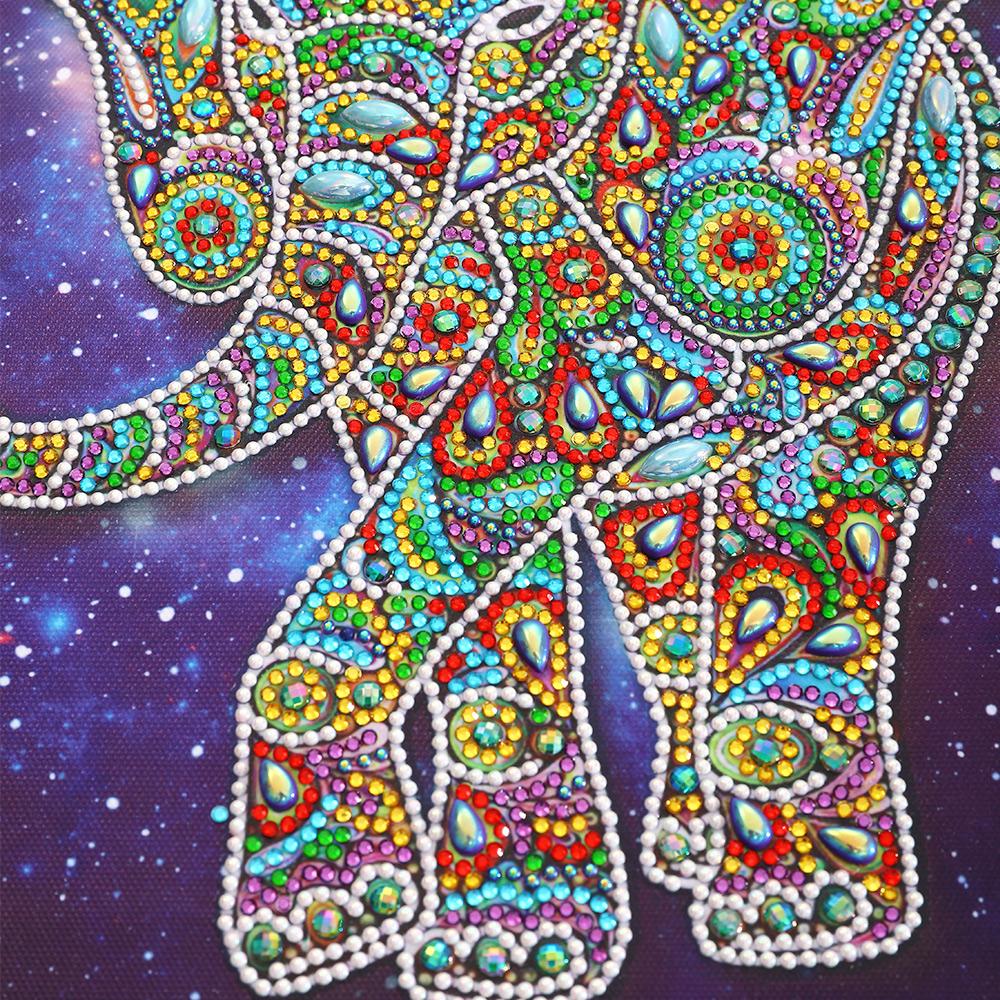 geweldig Olifant - speciaal vorm diamond painting