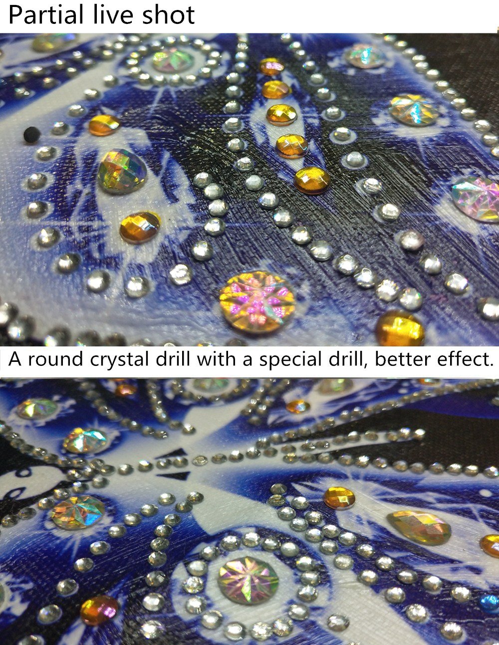 kristallen vlinder - speciaal diamond painting