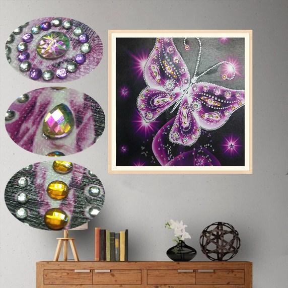 kristallen vlinder - speciaal diamond painting