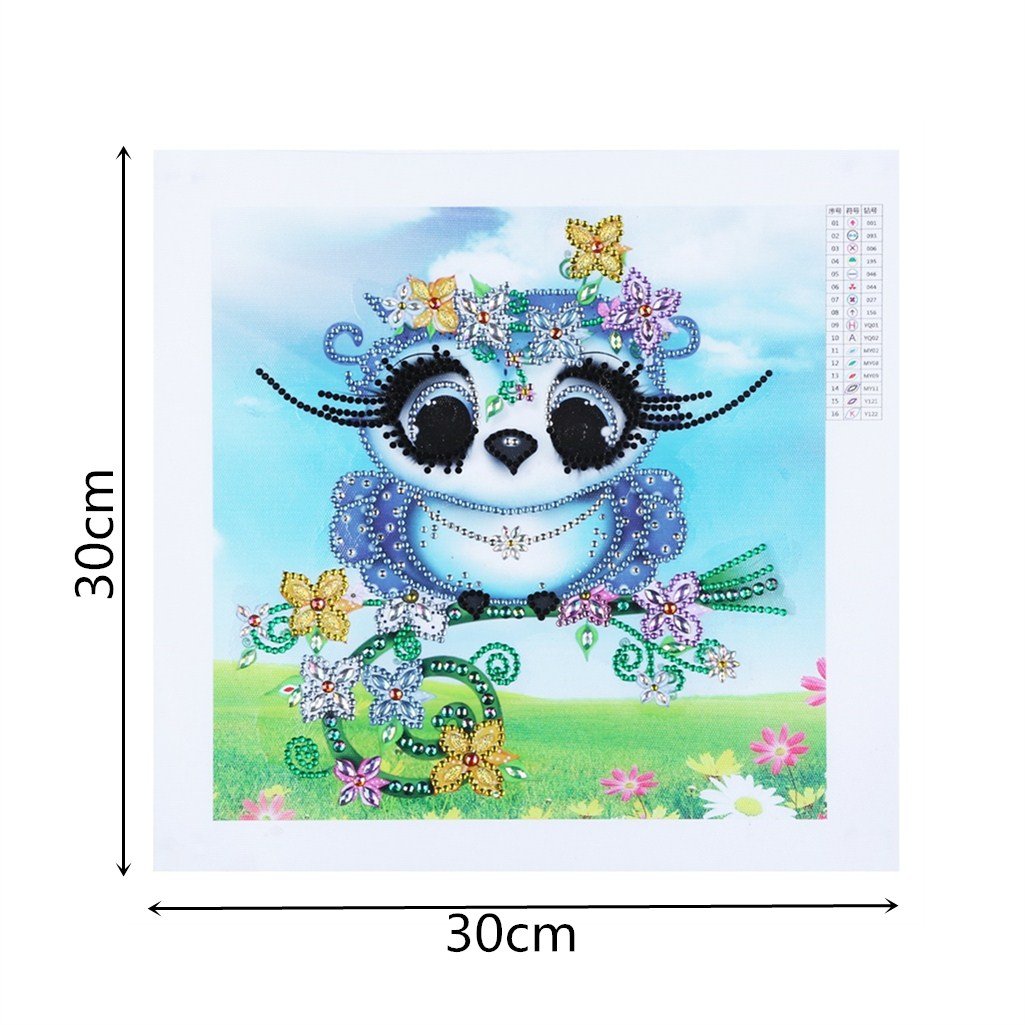 schattige Uil - speciaal diamond painting