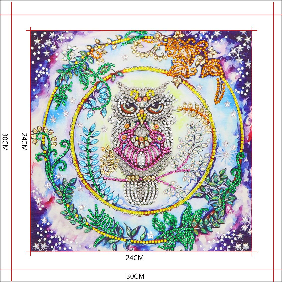 Een wijze uil - speciaal diamond painting