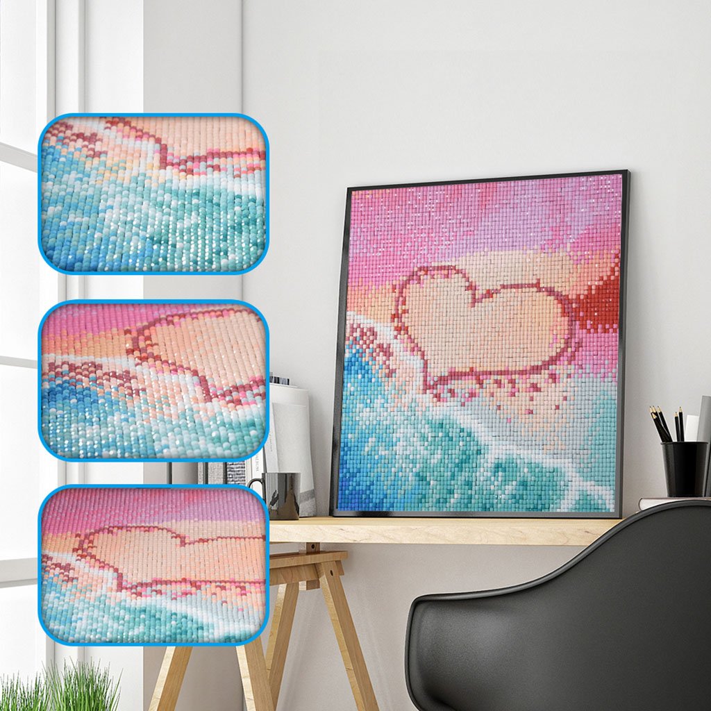 LiefdeshKunst op het strand - speciaal diamond painting