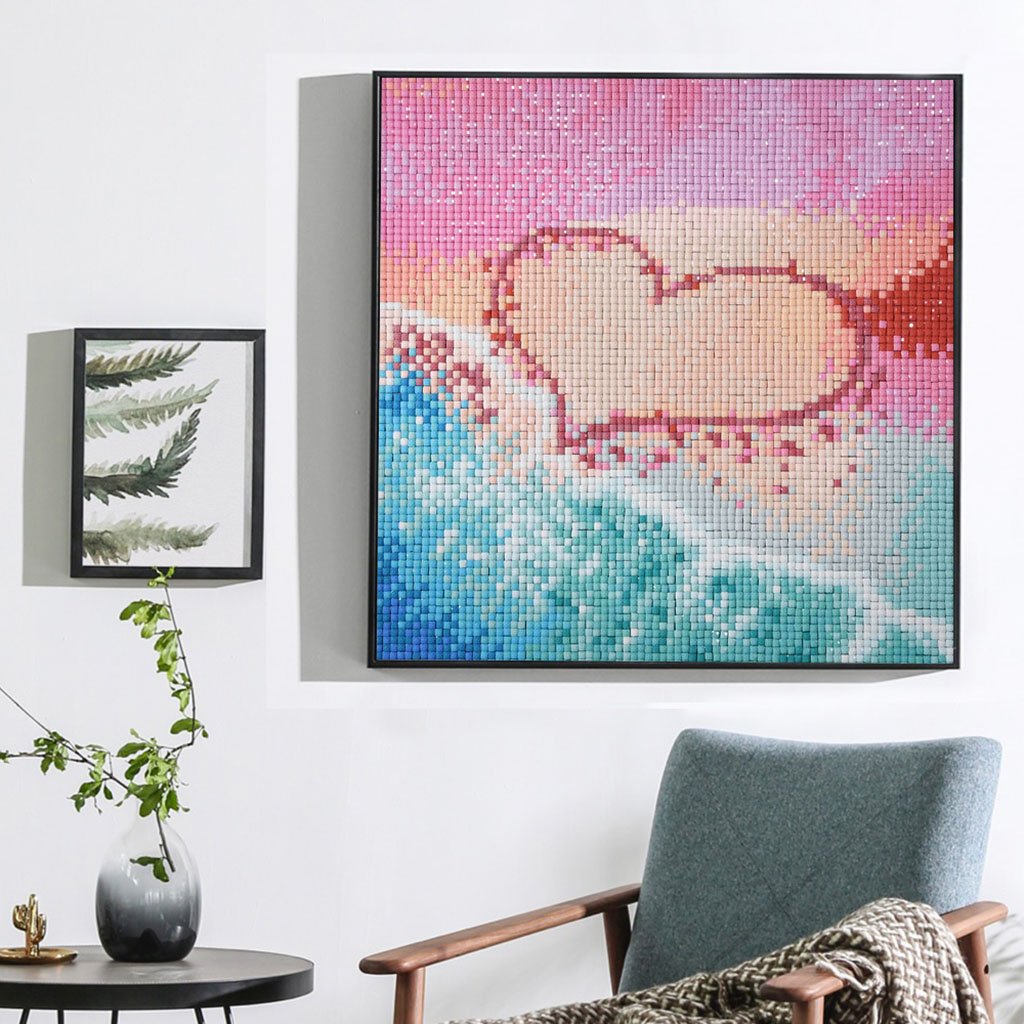 LiefdeshKunst op het strand - speciaal diamond painting