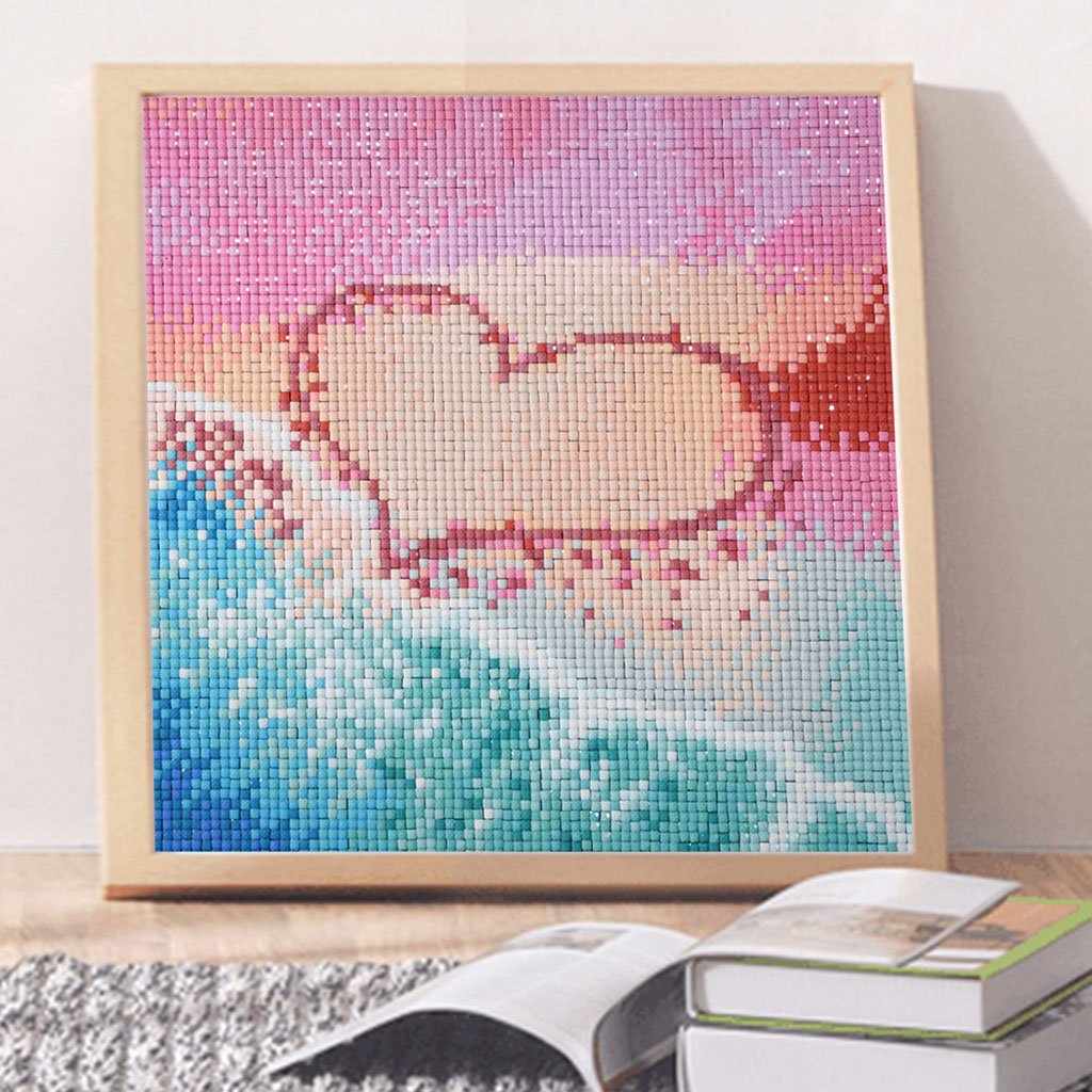 LiefdeshKunst op het strand - speciaal diamond painting
