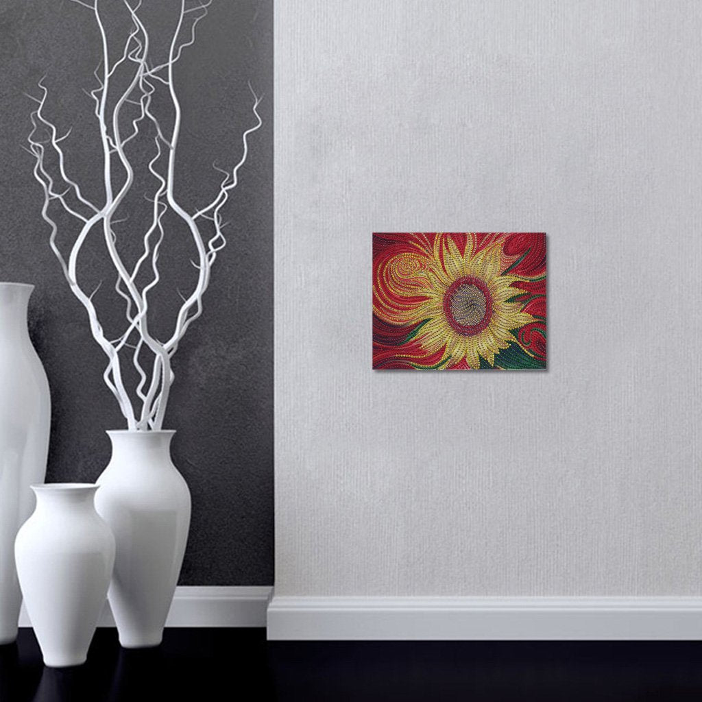 zon Bloemen - speciaal diamond painting set