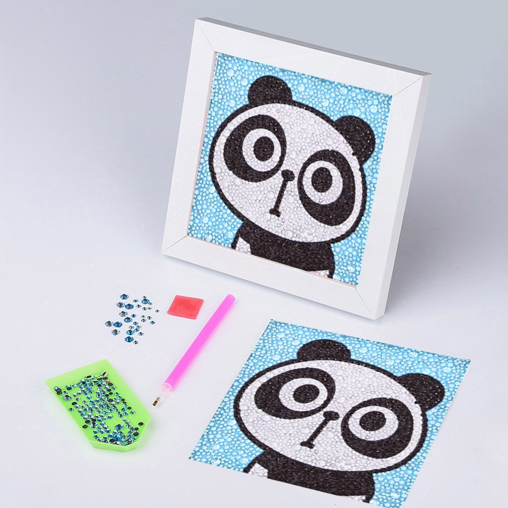 Schattige Panda is verrast - speciaal diamond painting