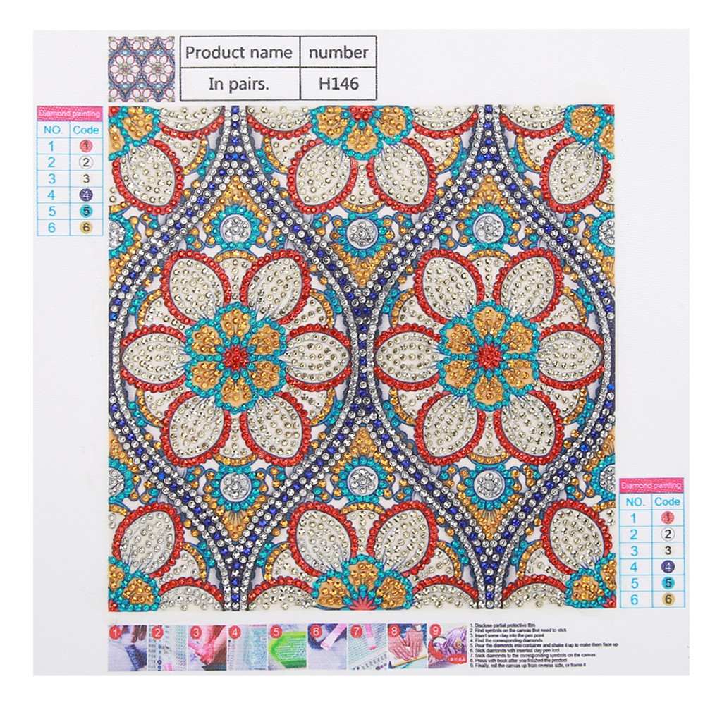 Bloemenmandala - speciaal diamond painting