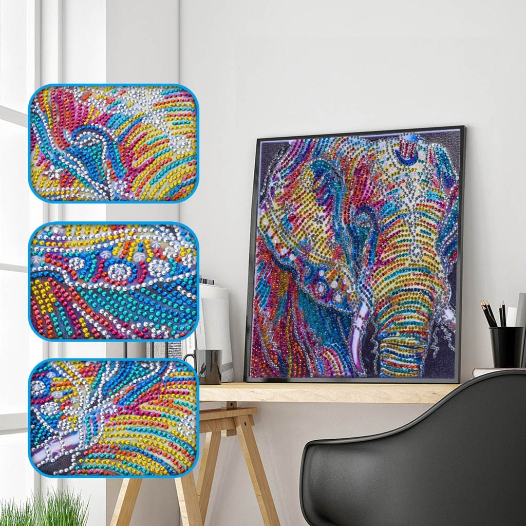 Afrikaanse olifant - speciaal diamond painting