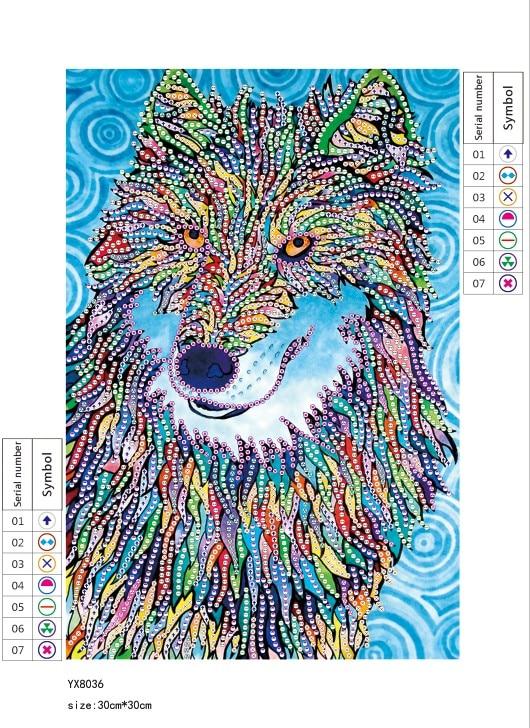 Kristal Wolf - speciaal diamond painting