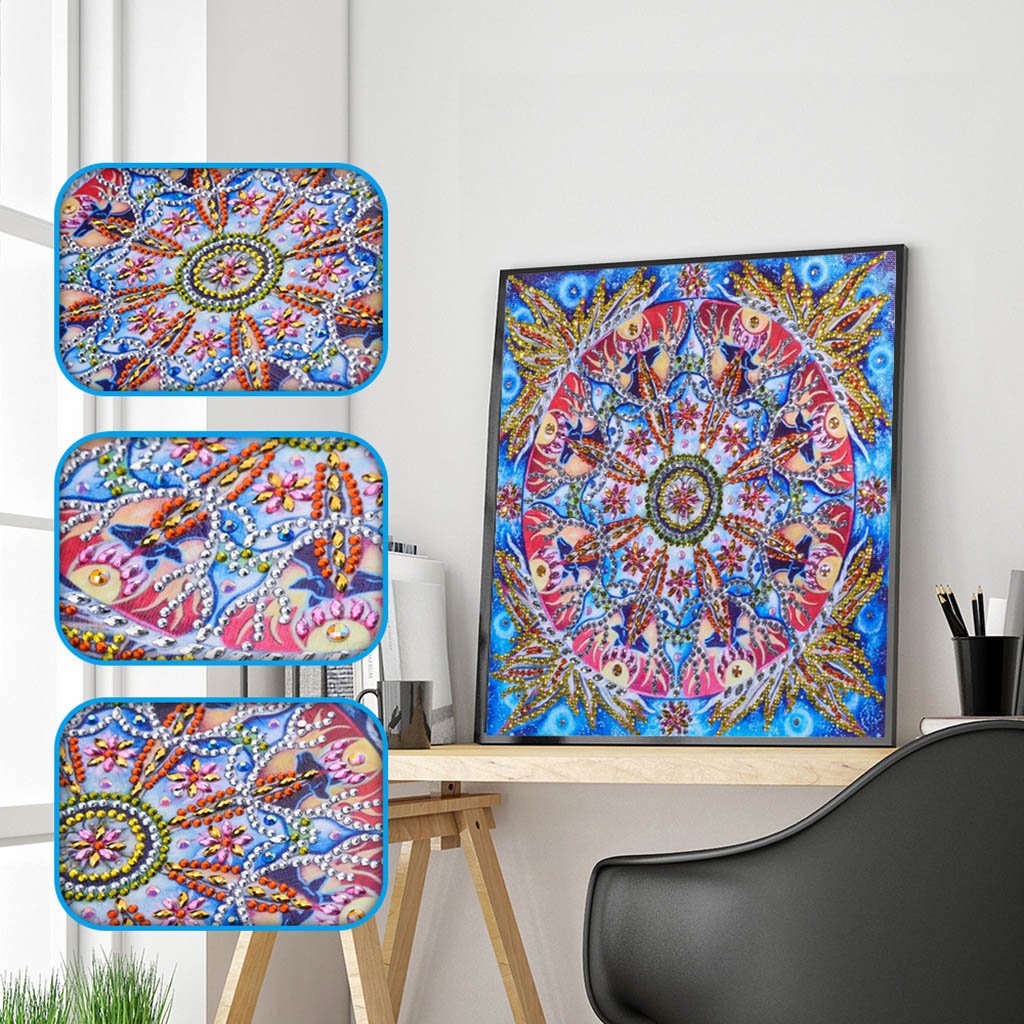 Abstracte bloemenKunst - speciaal diamond painting
