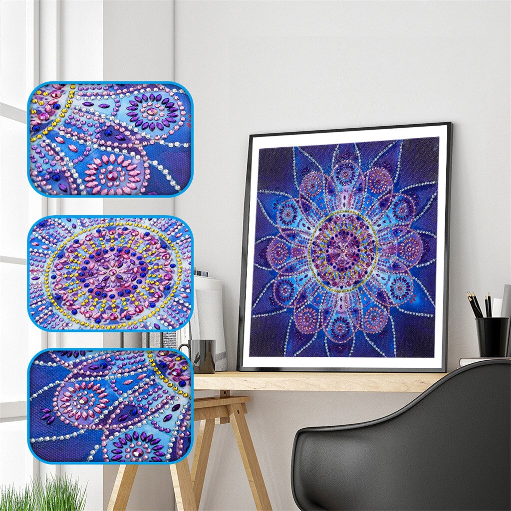 Abstract Mandala Bloem - speciaal diamond painting