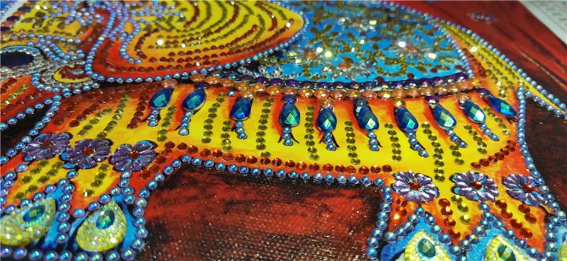 schattige Koninklijk Olifant - speciaal diamond painting