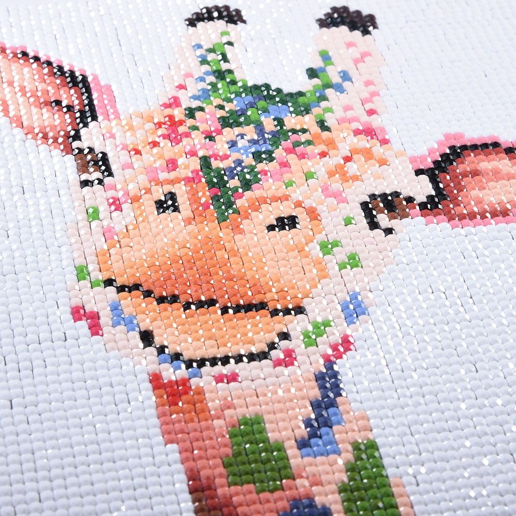 Gekleurde Vlekken Giraffe - speciaal diamond painting