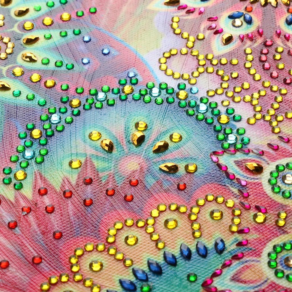 Abstracte bloemen - speciaal diamond painting