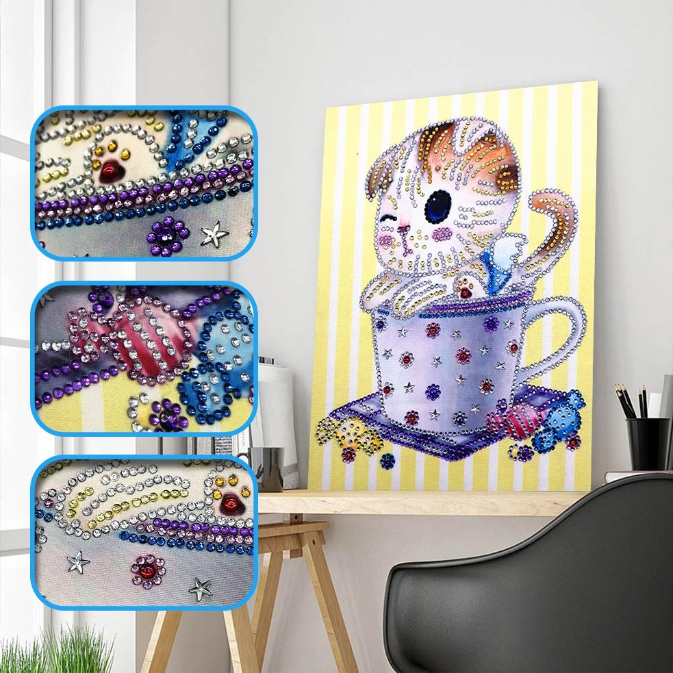 knipogen Katje - speciaal diamond painting