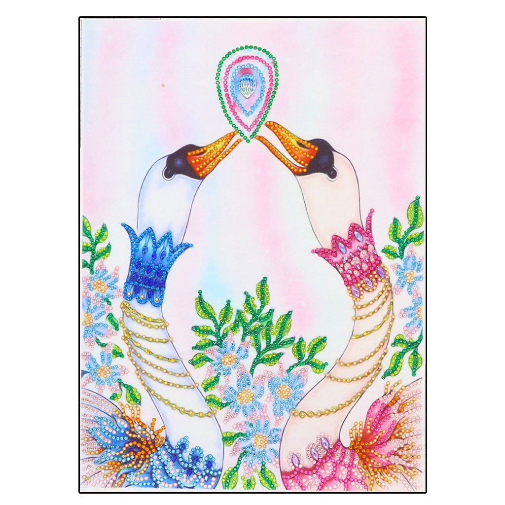 Zwanen in liefde - speciaal diamond painting