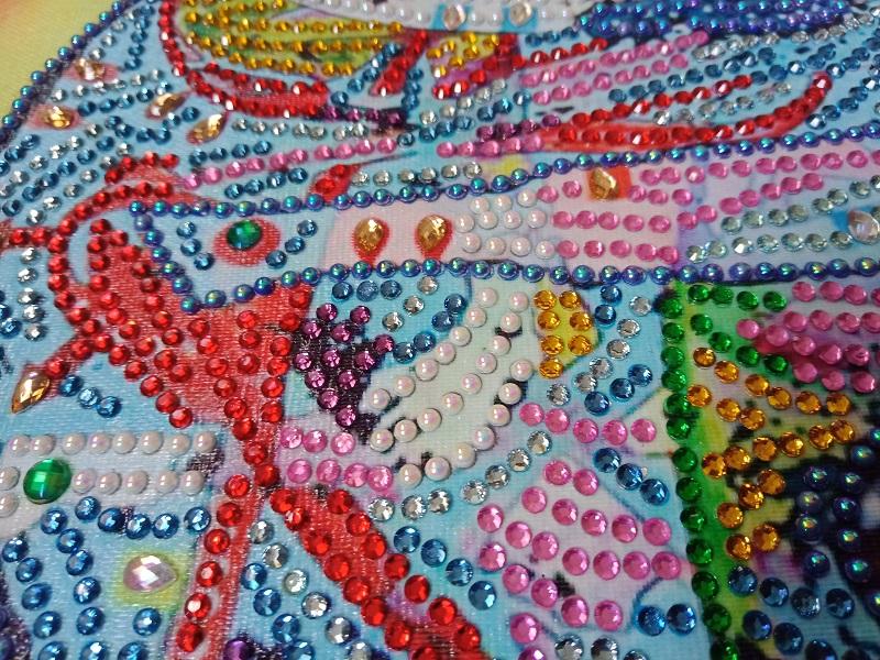 Abstract Hond - speciaal diamond painting