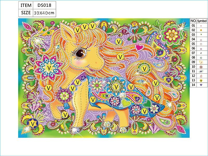 Schattige kleine pony - speciaal diamond painting