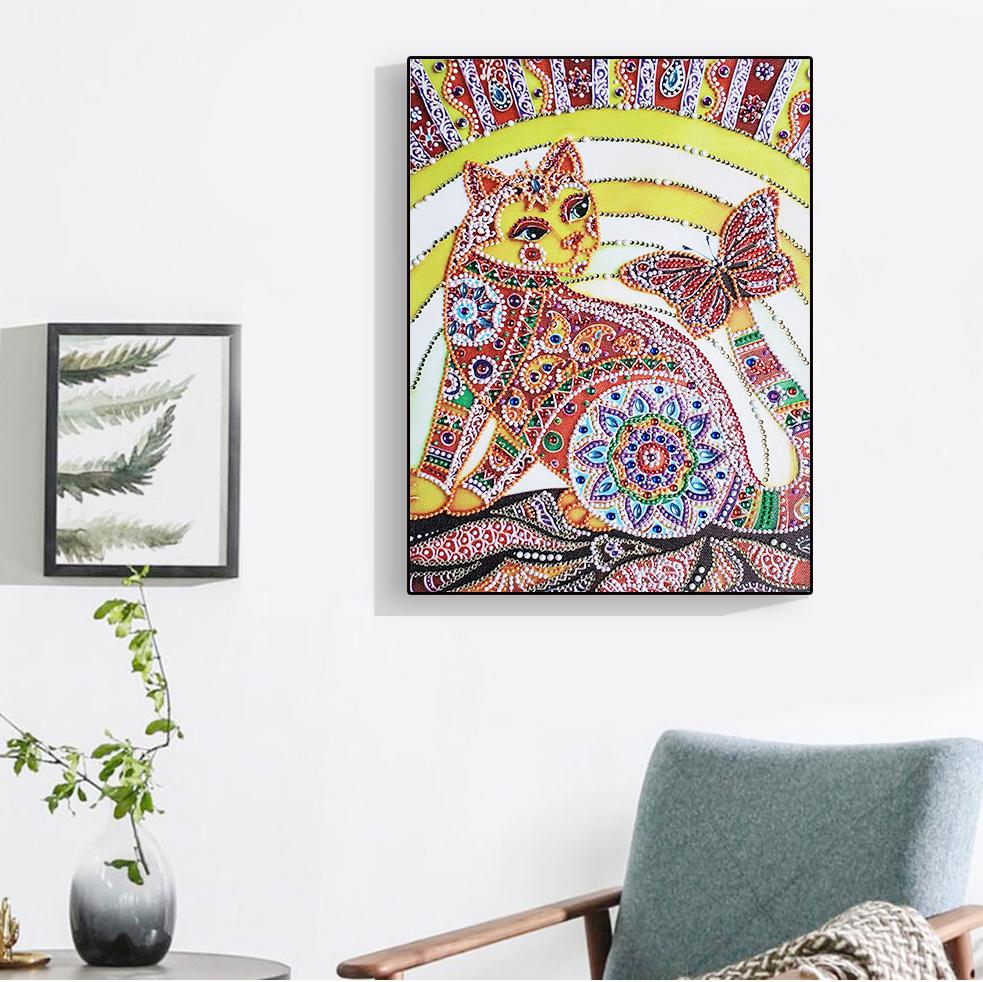 Egyptische kat - speciaal diamond painting