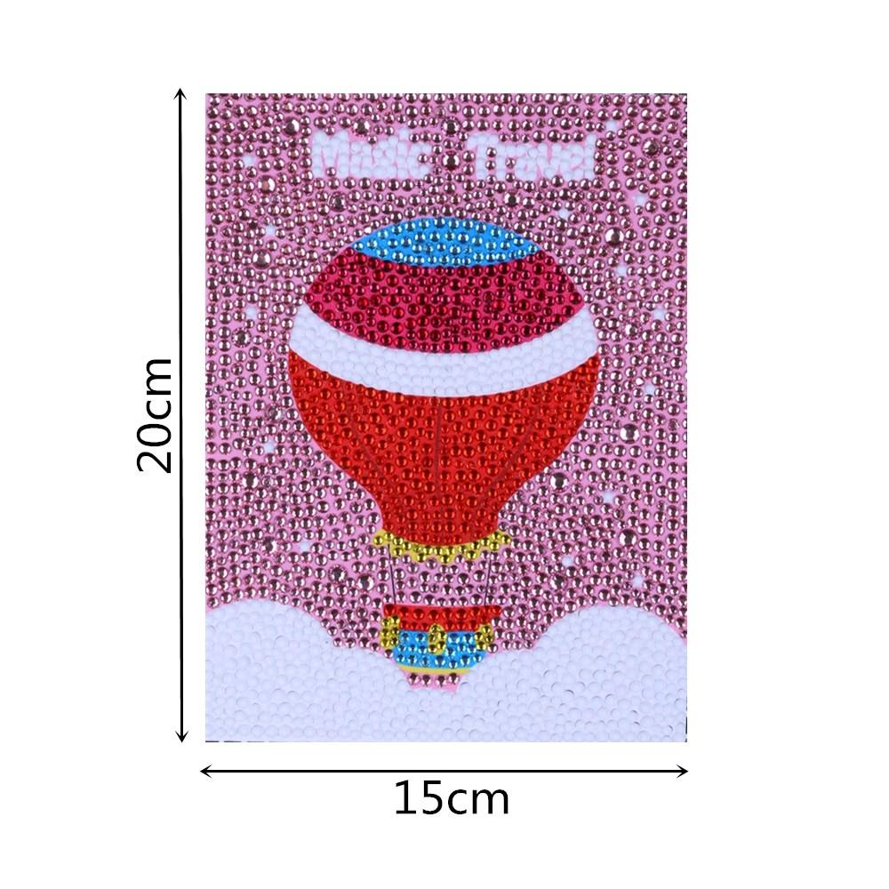 Kleurrijke heteluchtballon - speciaal diamond painting