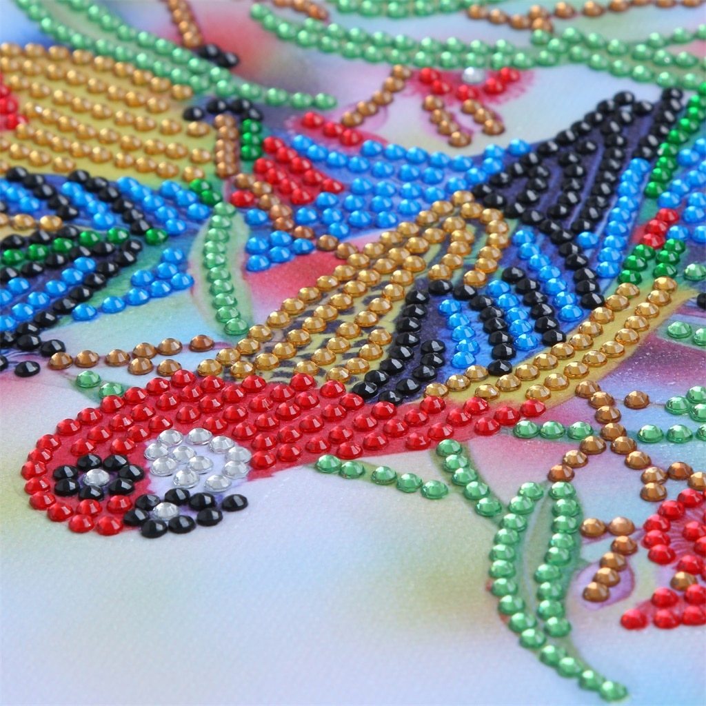 Papegaaien in de boom - speciaal diamond painting