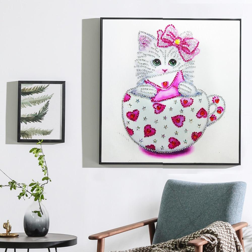 Mooie boog katten speciaal diamond painting