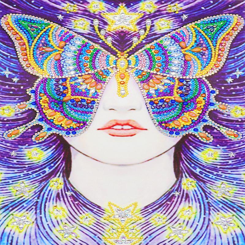 Vlindermasker - speciaal diamond painting