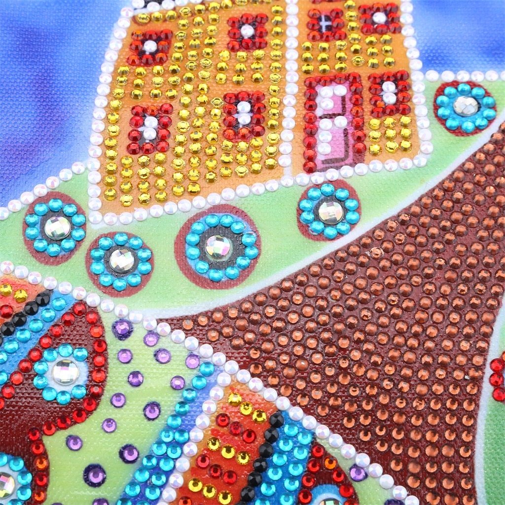 Huis bij de boom - speciaal diamond painting