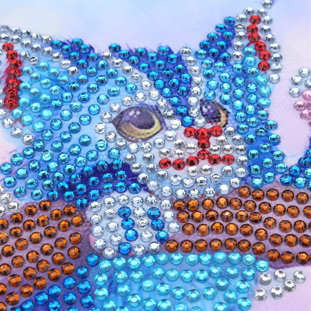 Kat aan de boom - speciaal diamond painting