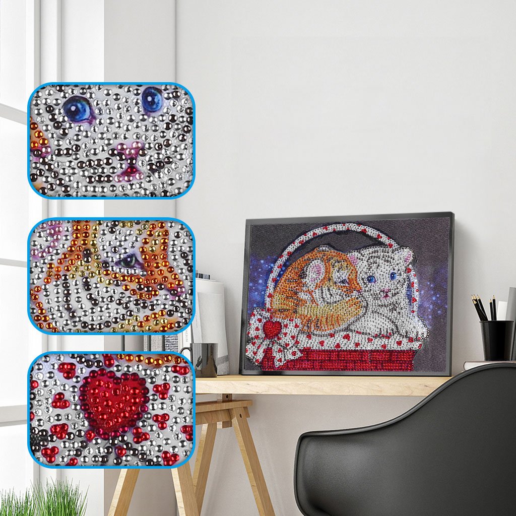 Kleine tijgerwelpen - speciaal diamond painting