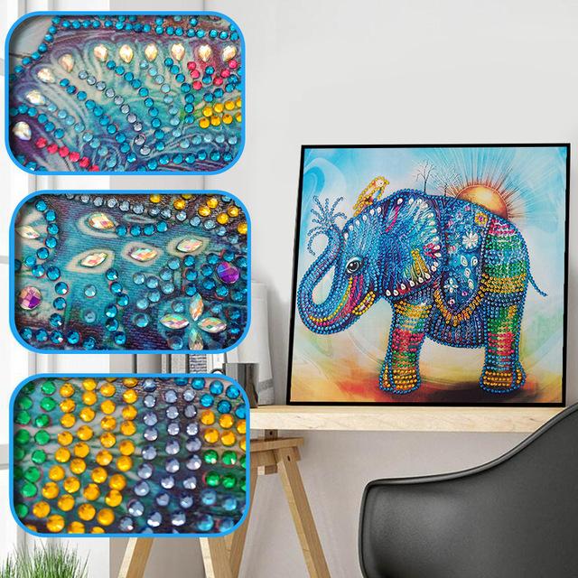 Olifant Fantasie - speciaal diamond painting