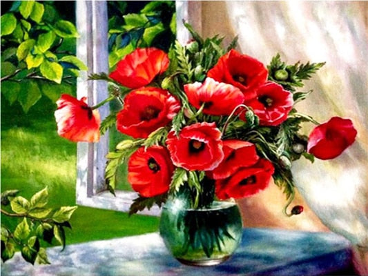 ochtendbries & papaver Bloemen