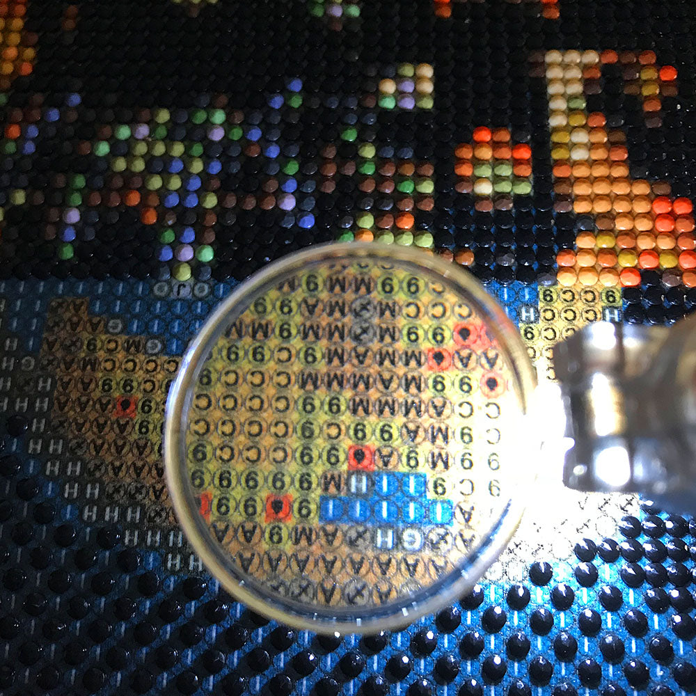 diamond painting LED-pen met vergrootglas