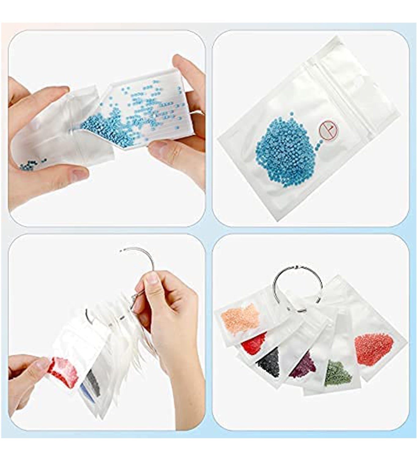 Diamanten opbergringzakken