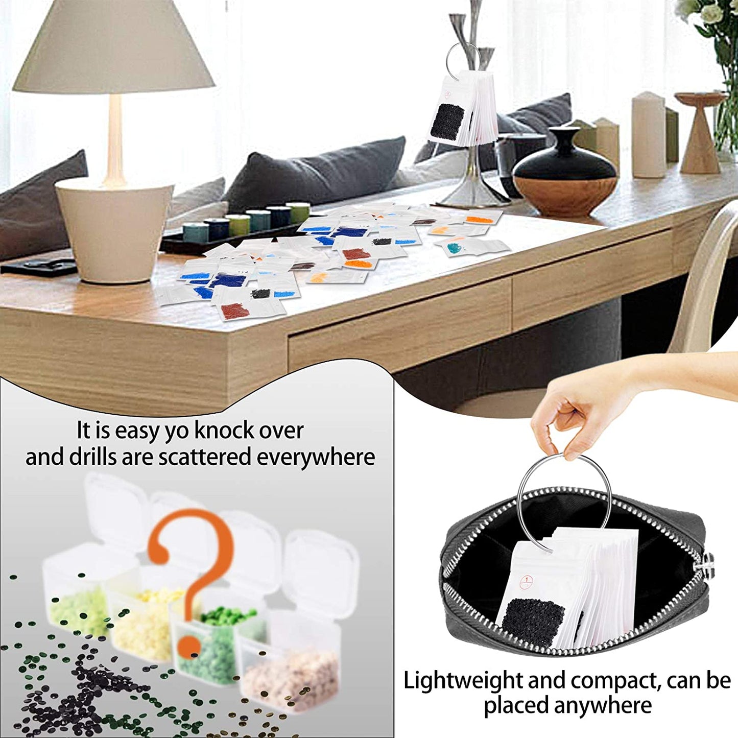 Diamanten opbergringzakken