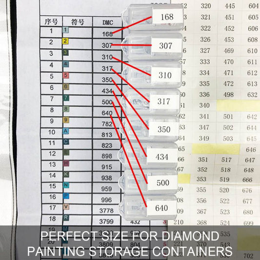 455 stukken - Stickers voor Diamant opbergdoos