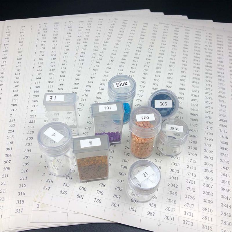 455 stukken - Stickers voor Diamant opbergdoos