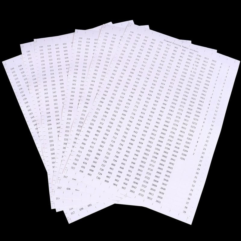 455 stukken - Stickers voor Diamant opbergdoos
