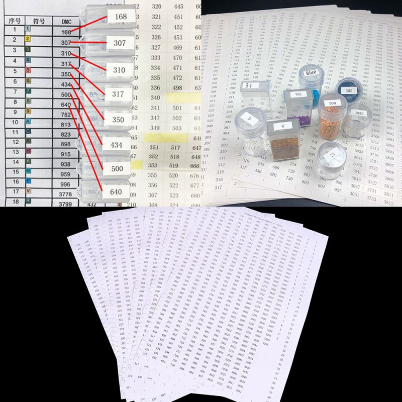 455 stukken - Stickers voor Diamant opbergdoos