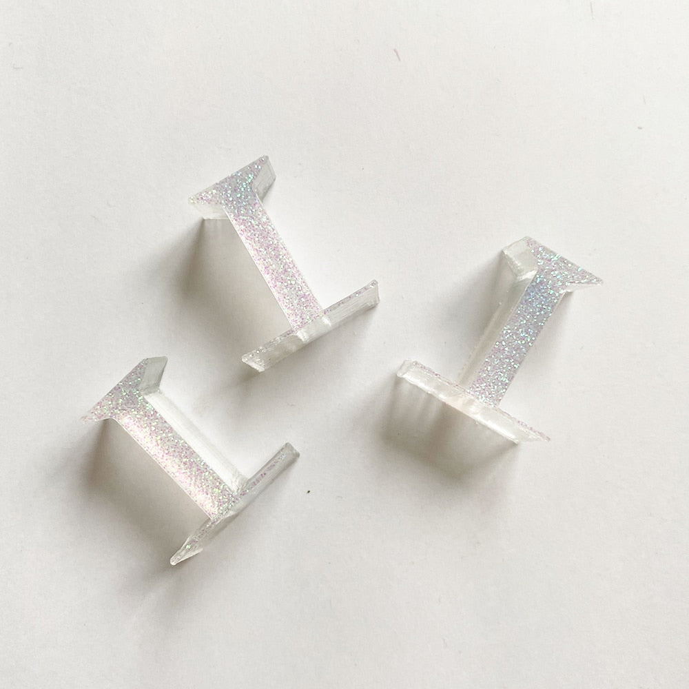 drie stukken Glitter Diamond Dienblad Stopper