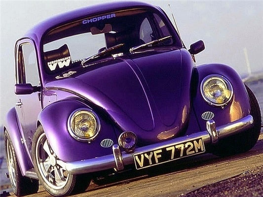 1959 Volkswagen Kever vintage auto - 5D DIY diamond painting