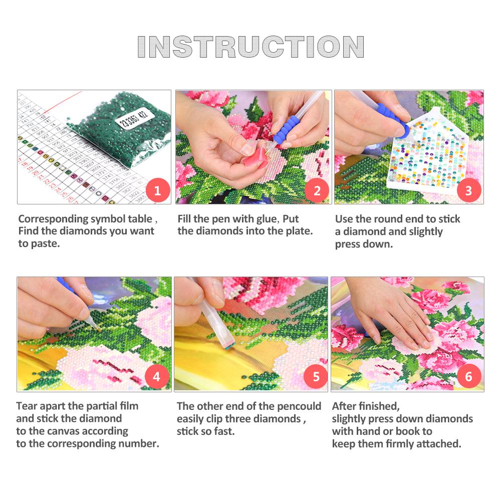 pauw paar Speciaal gevormde verf met diamanten