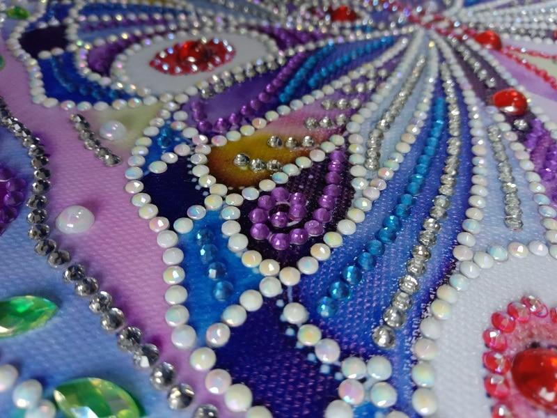 Abstract Glanzende vlinder - speciaal diamond painting