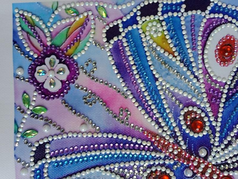 Abstract Glanzende vlinder - speciaal diamond painting