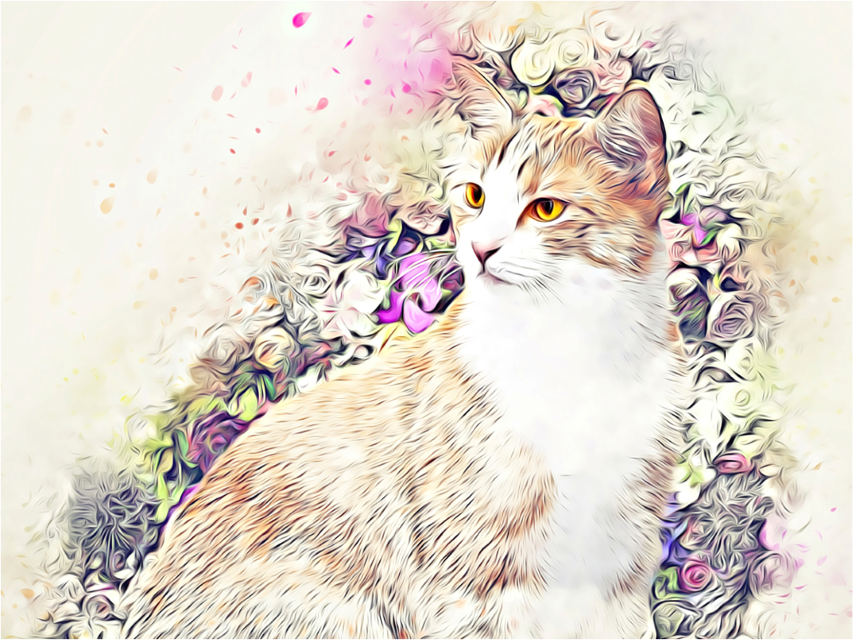 Victoriaanse kat - Kunst door Denise Dundon