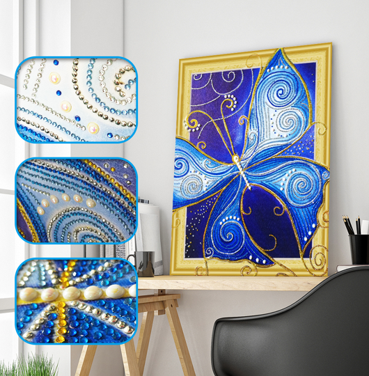 Blue Butterfly - Special Diamond Painting