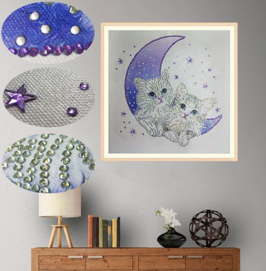 Witte katten - speciaal diamond painting
