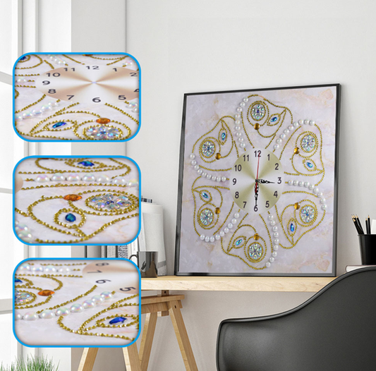 Speciaal vorm diamond klok painting