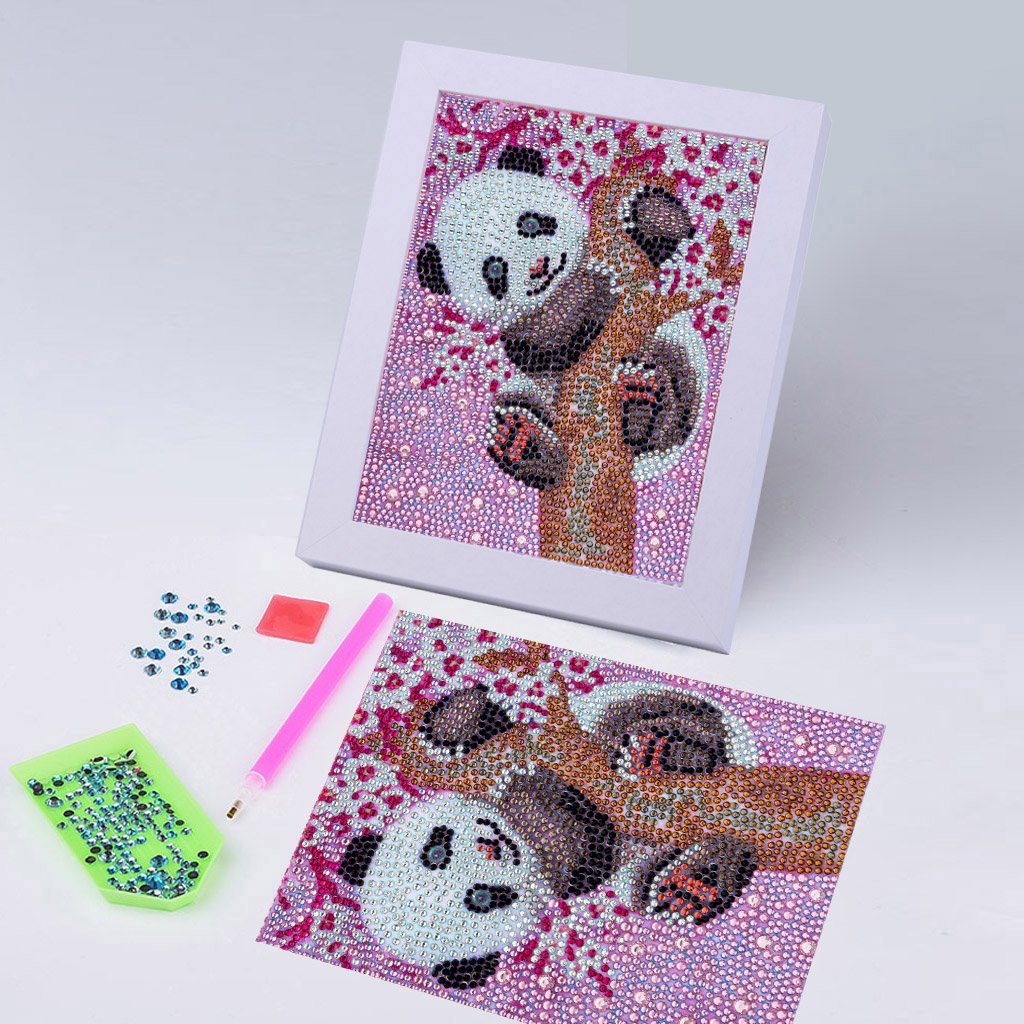 De droom van een panda speciaal Paint By Diamond set