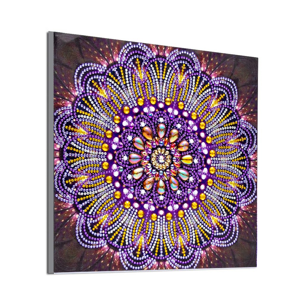 speciaal Diamonds Purper Mandala Kunst set